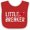 Red and White, variant on Inktastic Little Heartbreaker with Arrow Boys or Girls Baby Bib