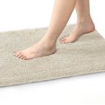 thumbnail image 5 of Yafa Home Fashion 1 Piece Solid Microfiber Soft Bathroom Rug , Non-Slip TPR Backing, 5 of 6