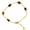 Tiger’s Eye, variant on SNGIA Gold Green Zircon Tennis Bracelet for Women, 18K Gold Plated Station Chain Bracelet