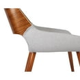 thumbnail image 2 of Armen Living Panda Modern Fabric Dining Chair in Walnut Wood and Gray, 2 of 8