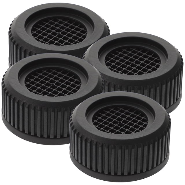 PAMINGONO 4Pcs Washer Dryer Anti Vibration Feet Plastic Black Noise Reduction for Home