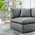 thumbnail image 7 of Sofa Corner Chair, Faux Vegan Leather, Grey Gray, Modern Contemporary Urban Design, Living Lounge Room Hotel Lobby Hospitality, 7 of 7