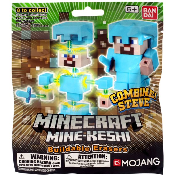 Minecraft MineKeshi Buildable Erasers Mystery Pack