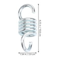thumbnail image 4 of BASIOUS Hammock Chair Hanging Porch Swing Spring Heavy Duty Stainless Steel Hammock Swing Dual Swivel Hooks (7mm), 4 of 7
