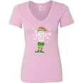 thumbnail image 3 of Inktastic Funny Christmas I'm the Sassy Elf with Shoes and Hat Women's V-Neck T-Shirt, 3 of 5