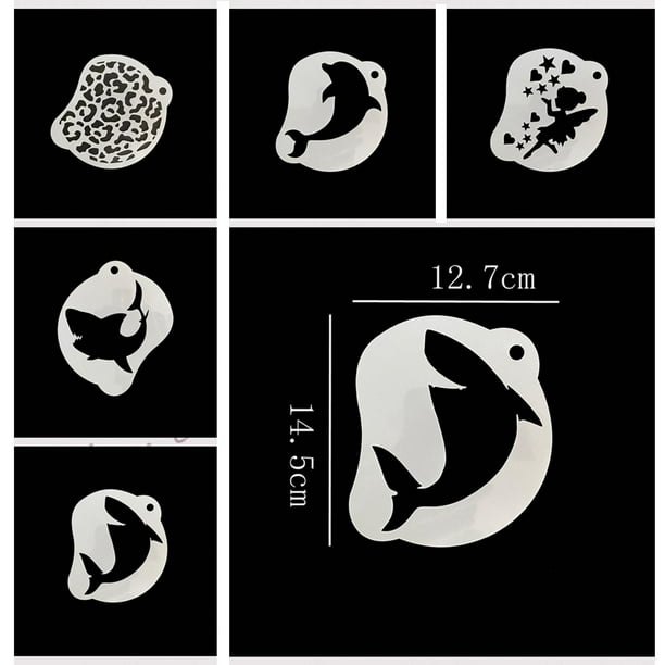 16 Plantillas De Pintura Facial De 20x12 Cm – Set Reutilizable De Plástico PET Con Diseños De Animales Y Formas Para Fiestas, Carnaval Y Cosplay