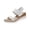 White_030, variant on Domuza Women’s Platform Espadrille Wedge Sandals Comfortable Open Toe Elastic Ankle Strap Slip on Comfy Low Wedge Sandals For Ladies Dressy Summer Shoes White 5.5(EU-36)
