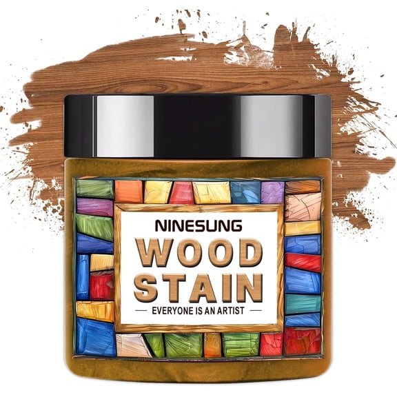 NINESUNG Navy Blue Wood Stain Powder, Wood Dye Stain Powder That Makes Vibrant Wood, Fast Dry Dark Wood Stain Powder for Crafts, Multiple Finishes - for Indoor Outdoor Wooden (Navy Blue, 2 oz)