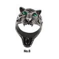 thumbnail image 2 of Guardurnaity Anillo Joyas Animal Tigre Simulación Acero inoxidable Personalidad Exquisito Agresivo Creativamente Presente Fiesta Accesorios de disfraces Color Acero ocho Guardurnaity AP016578-02, 2 of 6