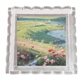 thumbnail image 4 of MesaSe Scalloped Acrylic Tray  Acrylic Scalloped Tray with Magnetic   Acrylic Picture Frame Decorative Tray  Tray for Coffee Table  Clear Acrylic Tray  Clear Decorative Tray Organizing(1p, 4 of 9