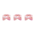 thumbnail image 4 of Diadema con lazo Qarigey de franela elástica rosa fresa CBP380378, 4 of 6