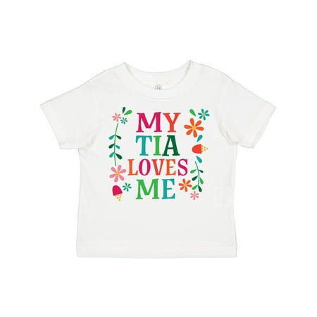 

Inktastic My Tia Loves Me Niece Gift Toddler Toddler Girl T-Shirt