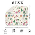 thumbnail image 3 of 2 Pcs Merry Christmas Dish Drying Mat - 16 X 18 Inch Santa Absorbent Microfiber Kitchen Counter Mat Xmas Housewarming Gift for Home Cooks, Dish Drying Pad for Dishes, Cups, Utensils, Pots & Pans, 3 of 3