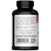 Grass Fed Collagen Peptides plus Vitamin C | 120 Tablets | Skin, Hair and Nails Supplement | by NeoCell