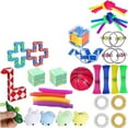 thumbnail image 3 of Honganda Sensory Fidget Toys Set, 33Pcs Stretchy String Stress Relief Toys Kit, 3 of 5