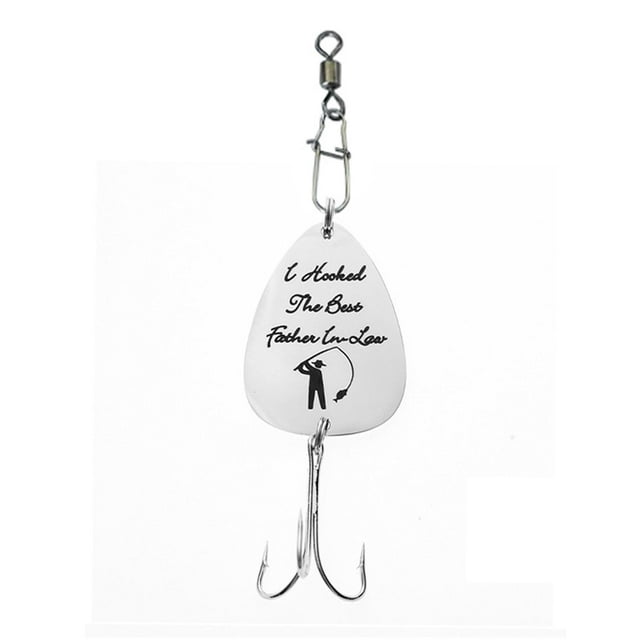 Llavero de pesca para el Día del Padre, portátil, recuerdo único de pesca, señuelo de pesca, anzuelo Estilo B