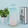 thumbnail image 3 of POINTERTECK 2L Water Bottle with Straw Water Storage Container BPA-free Drinking Bottle Water Jug Measured Water Bottle Recyclable Bottle for Gym Outdoor Sports with Inspirational Time Ma, 3 of 6