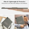 thumbnail image 7 of ELEHOLD For Samsung Galaxy Tab S10FE/S10/S9FE Military Garde Protection Case Slim Rugged Cover, with Built-in Kicksatnd, Lens/Screen Edge Protection, Gray, 7 of 7