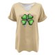 thumbnail image 4 of Puntoco Rebajas de blusas cortas para mujer Blusa informal de moda con cuello en V y mangas cortas con estampado del Día de San Pablo para mujer, 4 of 4