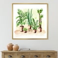 thumbnail image 2 of Designart 'Indoor Green Home House Plants in Pots I' Traditional Framed Canvas Wall Art Print, 2 of 5