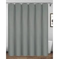 thumbnail image 1 of 78 x 78 inch Shower Curtain, Waterproof Polyester Bathroom Curtain With Hooks, Light grey, 1 of 5