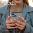 thumbnail image 6 of Compatible with iPhone 13 Mini Case, Slim Liquid Silicone 3 Layers Full Covered Soft Gel Rubber with Microfiber Case Cover 5.4 inch-Cold Gray, 6 of 12