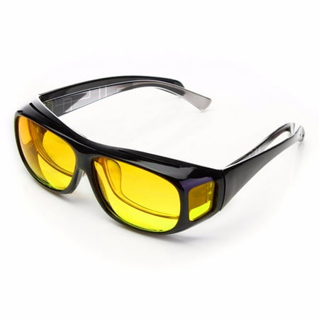 Yellow Unisex HD Lenses Sunglasses UV Protection Night Vision Driving Sports Goggles Driving