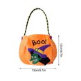 thumbnail image 4 of Tamaño del paquete: 13x12x1cm material: terciopelo dorado Bolsa de dulces de Halloween decoración bolsa de calabaza portátil duende ANGGREK  Otros, 4 of 8