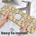 thumbnail image 6 of Sikiie Music Dancing Cat Splash Guard for Sink Faucet-1 PC Super Absorbent Fast Drying Mat Sink Gadgets-Splash Guard for Kitchen, Sink Mat, 6 of 7