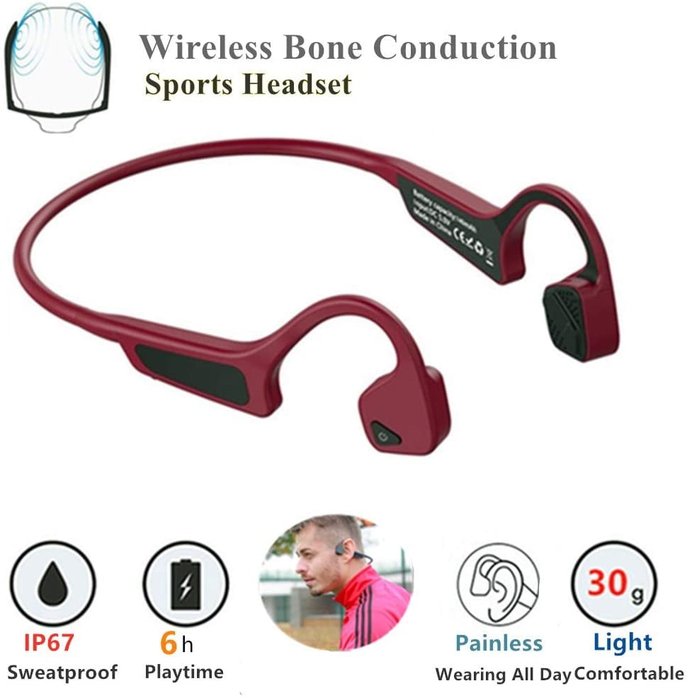 Bone Conduction Headphones Bluetooth 