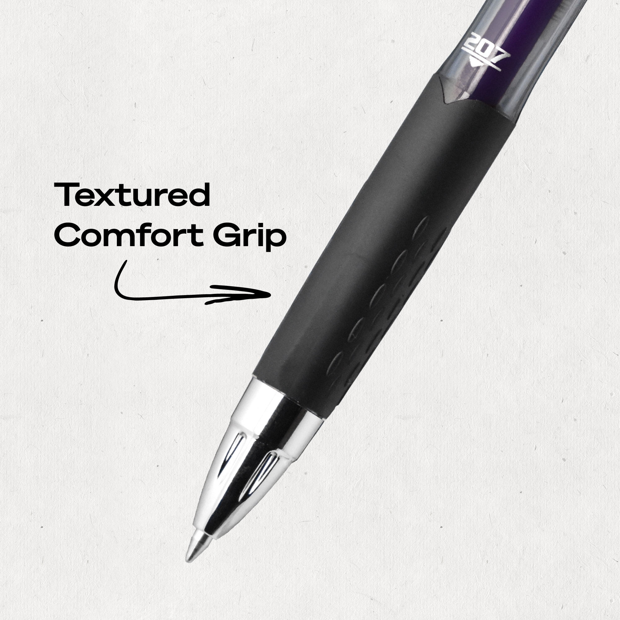 uniball™ 207 Retractable Gel Pens, Medium Point, 0.7mm, Violet Ink
