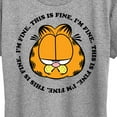 thumbnail image 3 of Garfield - I'm Fine This Is Fine - Women's Short Sleeve Graphic T-Shirt, 3 of 5