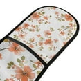 thumbnail image 4 of Yayeee Double Oven Mitt Kitchen Heat Resistant Baking 35" x7" Quilted Glove, Orange Floral Blooms, 4 of 6