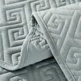 thumbnail image 4 of UNIKOME Lightweight 3 Piece Microfiber Coverlet Set Quilted Design, Silver Grey, Full/Queen, 4 of 4