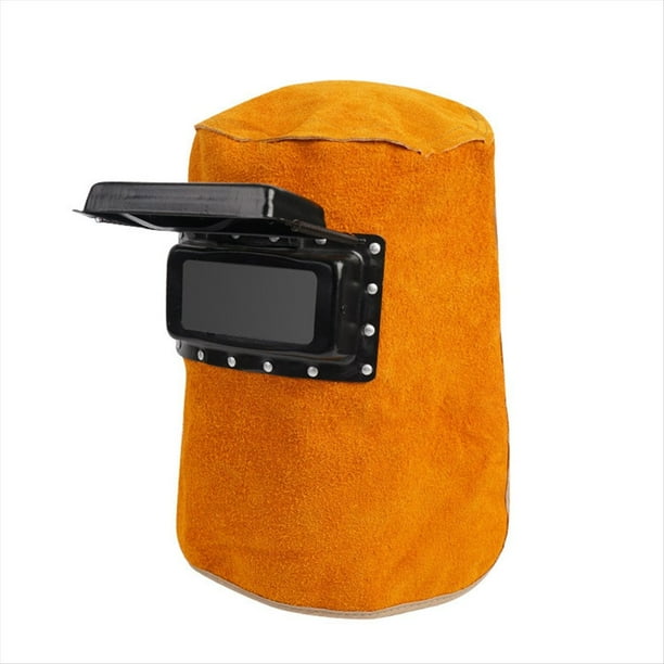 Casco de Soldadura con Lente Abatible, Capucha de para Soldar, Equipo de Protección para Amolar, Gorra de Trabajo, Protector , Protección Llamas.