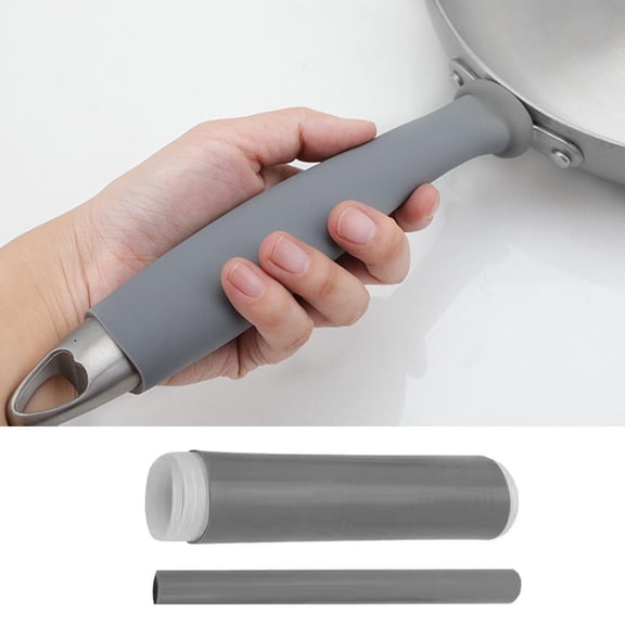 OPDBN 43-160 Frying Pan Handle Insulation Cover Handmade Iron Pan Anti-Scalding Rubber Cover Household Stainless Steel Pot Handle Cover Milk Pan Daily Use Set