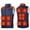 Blue #2, variant on pstuiky Heated Vest, Women 15 Zone Smart Heating Vest USB Charging Warm Vest Smart Heating Jacket Stand Collar Vest Leisure