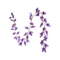 thumbnail image 2 of Christmas Artificial Flower Garland LED String Lights Floral Vine Hanging Decor Rose Lavender Wisteria Greenery Faux Plant Rattan Vine Bedroom Balcony Wedding Party Decoration Home Accent, 2 of 7