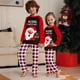 thumbnail image 3 of Pijamas navideños para padres e hijos con estampado de Papá Noel para primavera y otoño, 3 of 5