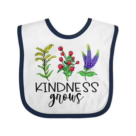

Inktastic Kindness Grows Wildflowers Gift Baby Boy or Baby Girl Bib