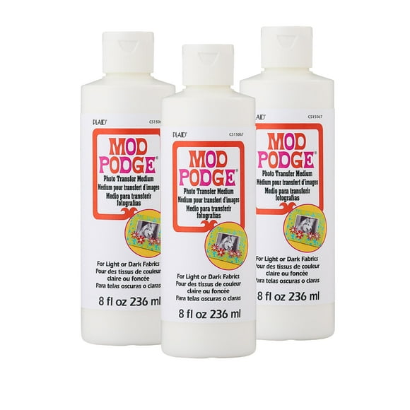 Mod Podge Photo Transfer Medium CS15067, 236 ml, paquete de 3