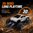 thumbnail image 3 of JoyStone RC Car for Kids, 2.4GHz Remote Control Car with LED Lights, Off-Road Monster Truck with 4 Traffic Cones, Up to 30 Minutes of Playtime, RC Toy for Boys and Girls, 3 of 9