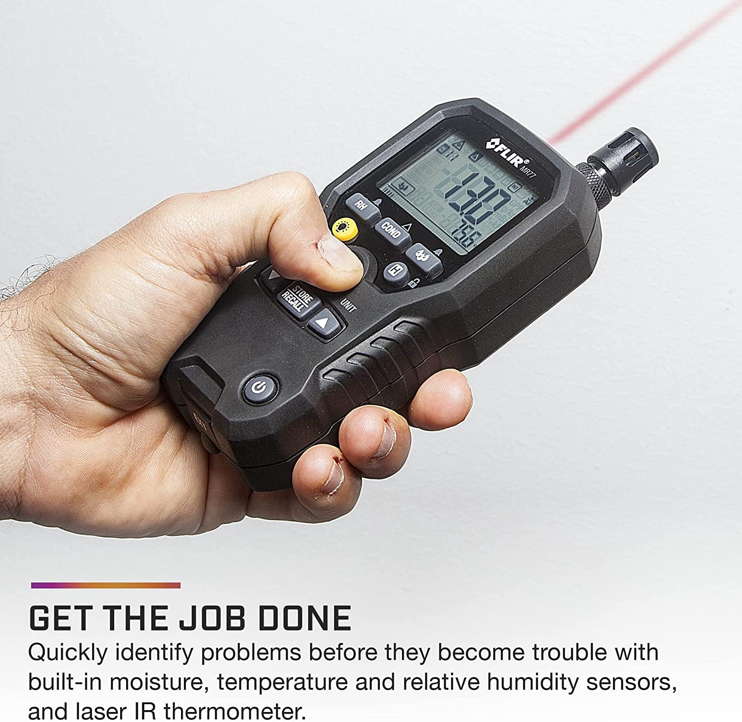 Flir Pinless Moisture Meter + Ir Thermometer And Meterlink
