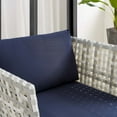 thumbnail image 6 of Modway Harmony Fabric Basket Weave Patio Armchair in Taupe/Navy, 6 of 6