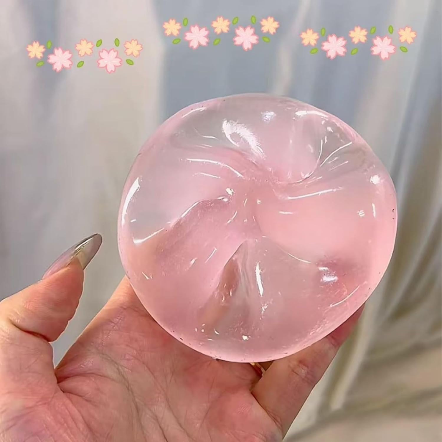 2026 New Coconut Oil Stress Ball, Squishy Coconut Oil Stress Ball, Slow-Rising Squeeze Ball, Odorless, Non-Sticky, Easy to Clean, Portable for Office, Study, and Home-2.36in (Purple)