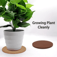 thumbnail image 2 of Cork Plant Coasters, 3 Sizes Double Layers Hard Thick Cork Planter Coaster, 4/6/8 Inch Absorbent Cork Plant Mat, 2 of 7