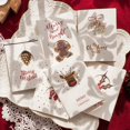 thumbnail image 3 of Tarjetas de Felicitación de Feliz Navidad para niños, decoración de árbol de Navidad, tarjeta postal de regalo de Año Nuevo, recuerdos de fiesta de Navidad, 5 uds., 3 of 4