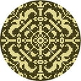 thumbnail image 1 of Ahgly Company Machine Washable Indoor Round Transitional Midnight Gray Area Rugs, 8' Round, 1 of 7