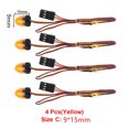 thumbnail image 3 of 4X 1/10 RC Model Car 4.8-6V RC Car LED Strobing Flashing Rotating Police Light for Tamiya Truck 1/14 RC, 3 of 8