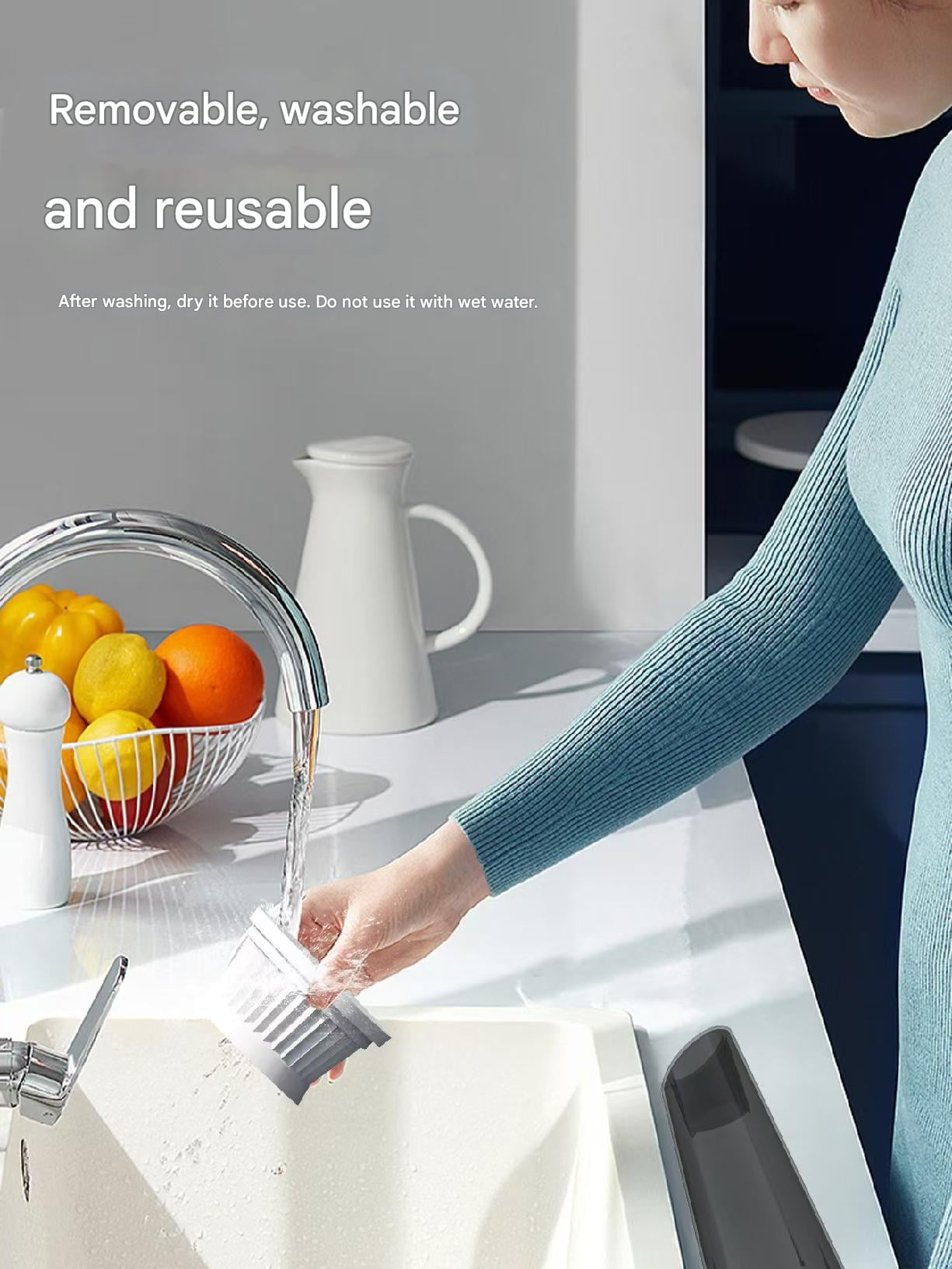 Handheld Vacuum Cleaner 240V Portable Wireless 120W Home Car Flat Mouth USB Charging Super Strong Suction